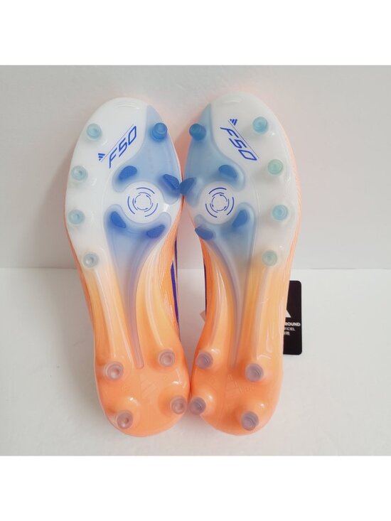 NEW Adidas F50 Elite AG Soccer Cleats INSOLES JH7637 Size 4.5 Orange main image 9